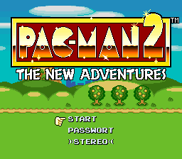 Pac-Man 2 - The New Adventures (Germany) Title Screen